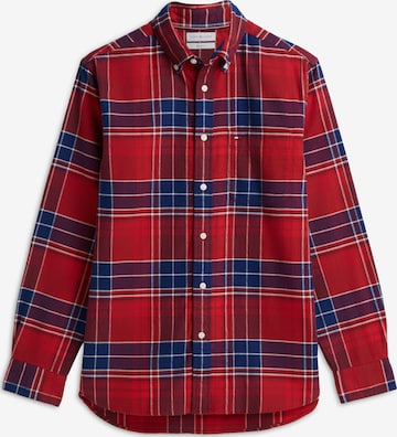 TOMMY HILFIGER Regular fit Button Up Shirt 'Hero' in Red: front