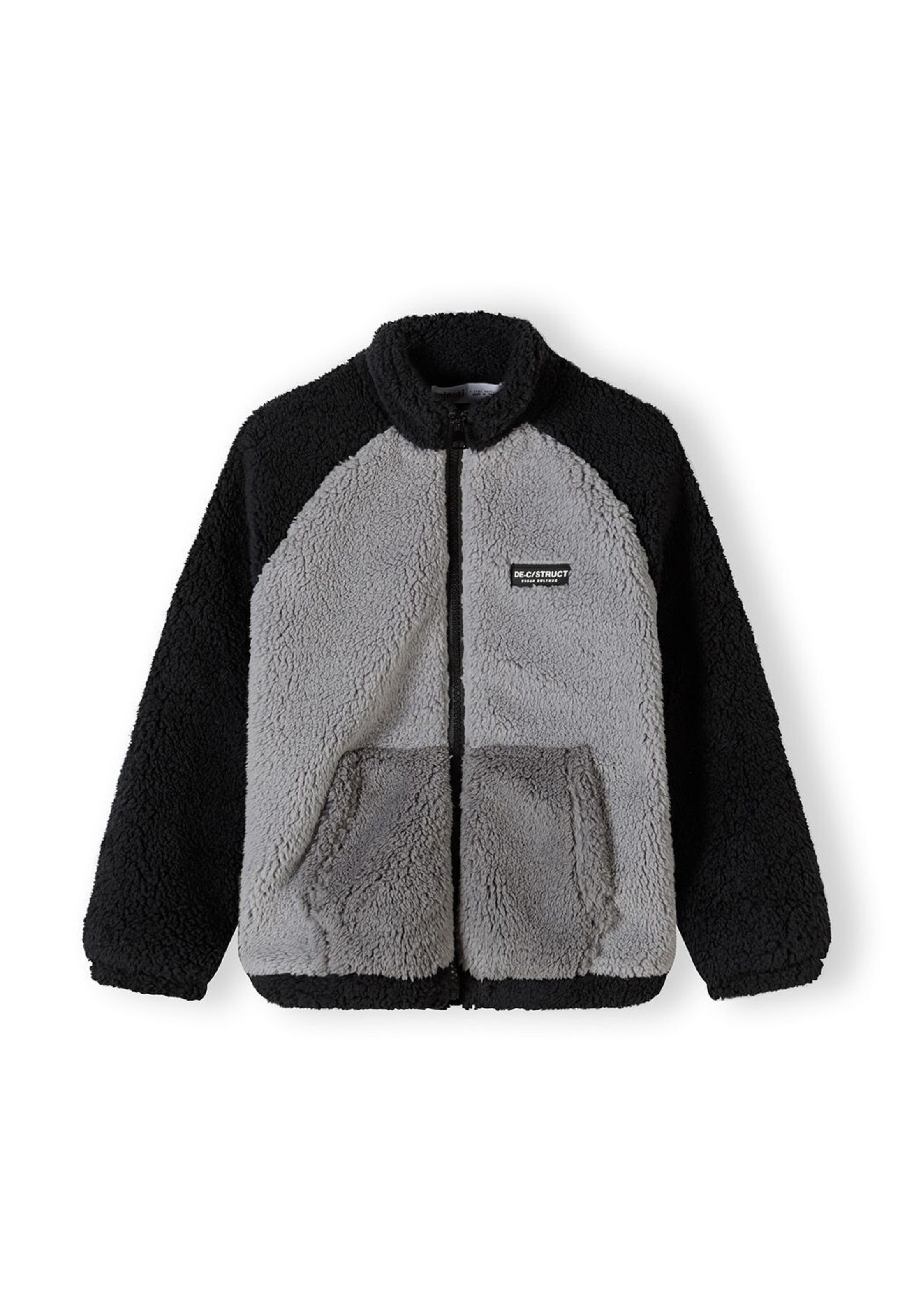 MINOTI Fleecejacke in Grau: Vorderseite