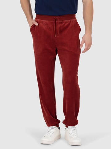 Sergio Tacchini Regular Sporthose 'COURT VELOUR' in Rot: Vorderseite