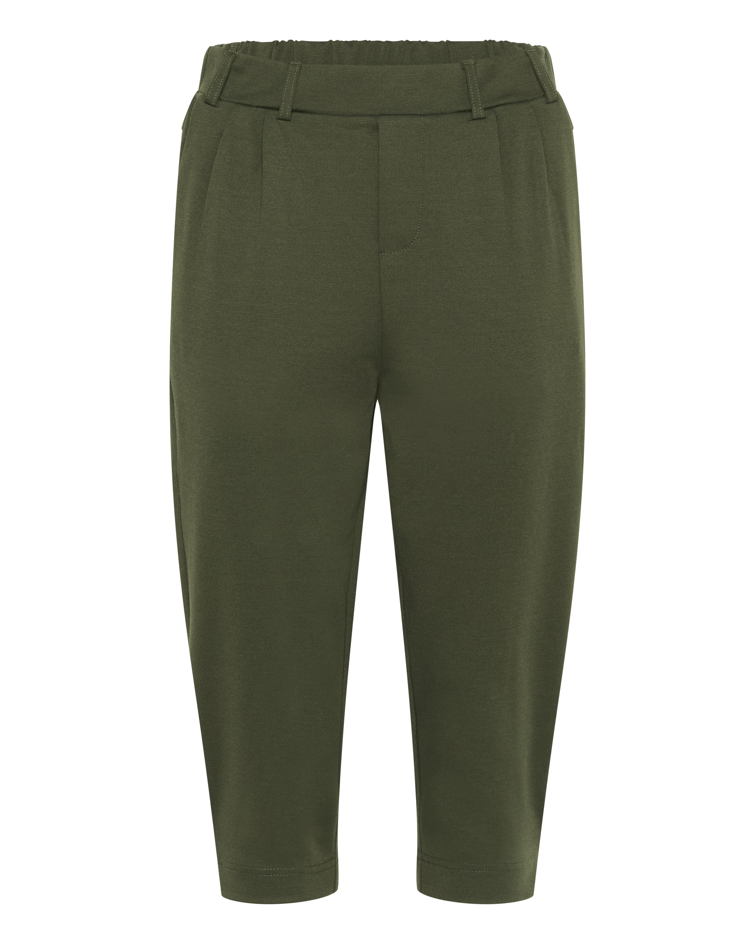 Kaffe - Tapered Calças com pregas 'KAJenny' em verde: frente