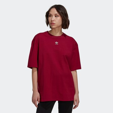ADIDAS ORIGINALS Koszulka 'Adicolor Essentials' w kolorze czerwony: przód
