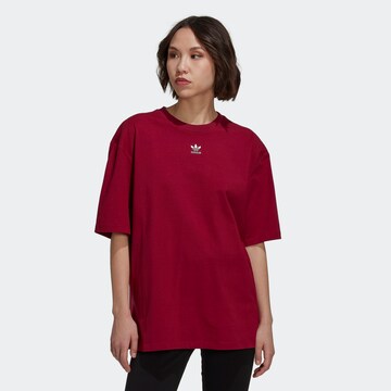 T-shirt 'Adicolor Essentials' ADIDAS ORIGINALS en rouge : devant