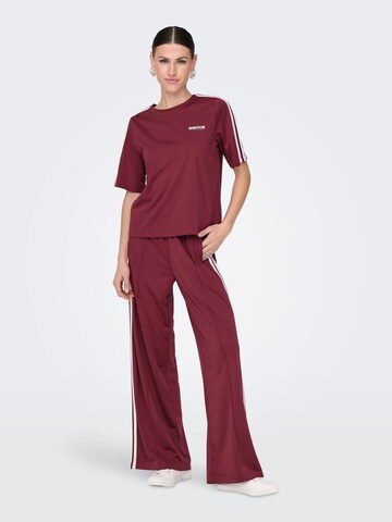 Wide Leg Pantalon ONLY en rouge