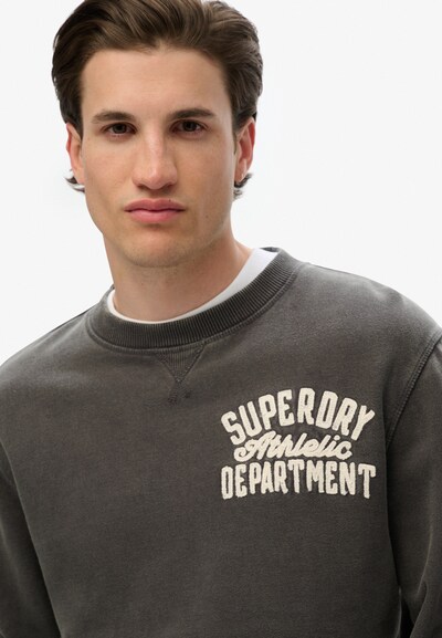 Superdry Sweat-shirt en noir / blanc, Vue avec produit