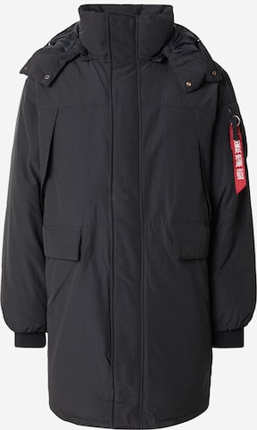 ALPHA INDUSTRIES Зимняя парка в Черный: спереди