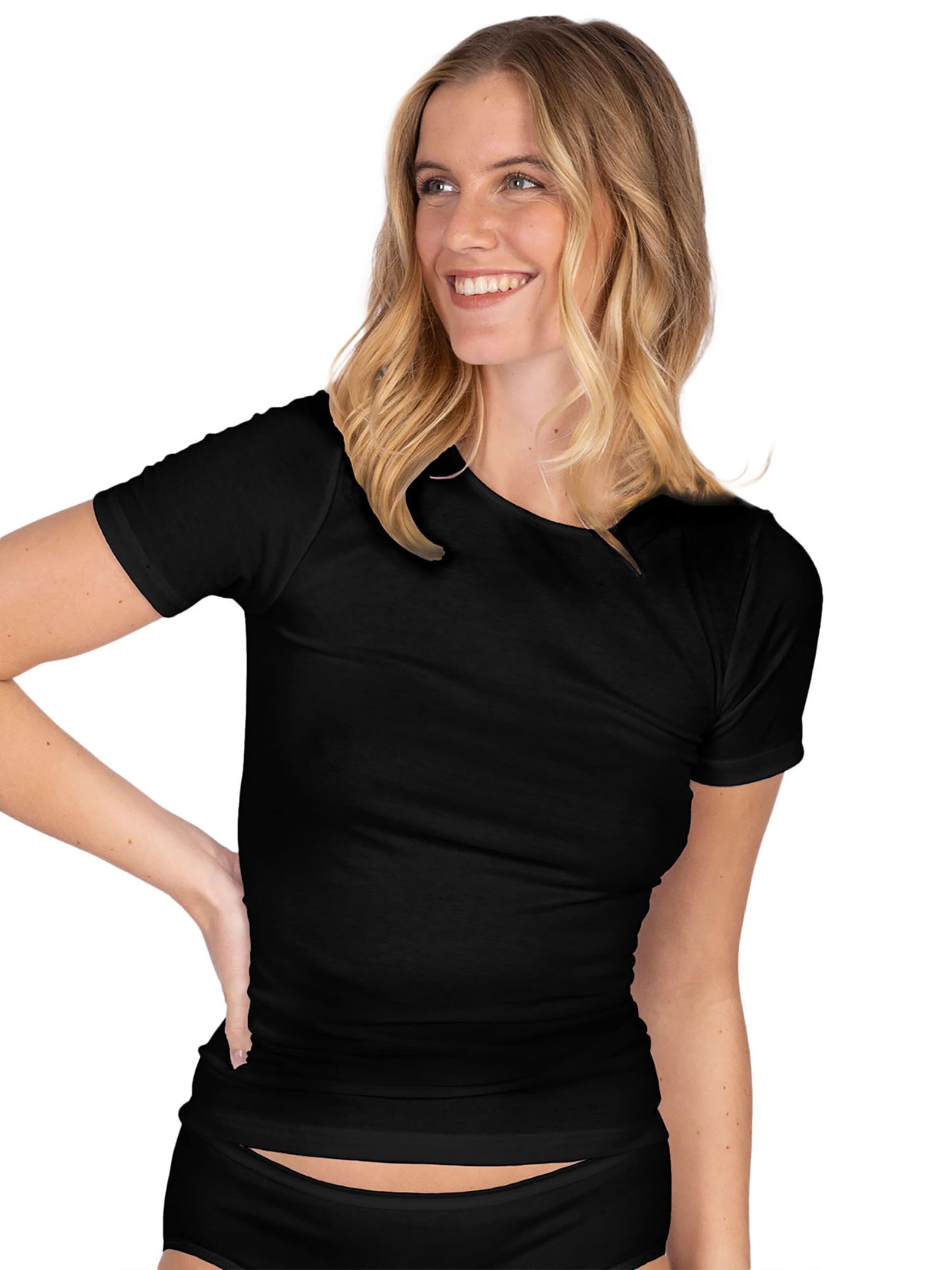 Nina von C. Undershirt 'Motion' in Black: front