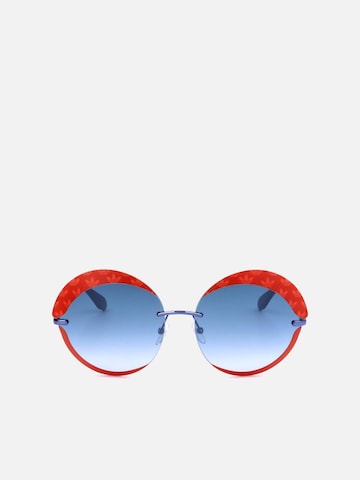 ADIDAS ORIGINALS Zonnebril 'Adidas Original OR0019 Matte black 67/17/135 Women Sunglasses' in Rood: voorkant