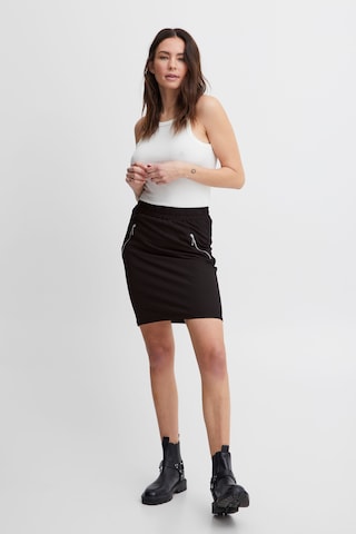 PULZ Jeans Skirt in Black