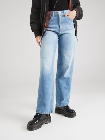 Wide Leg Jean Pepe Jeans en bleu : devant