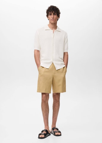MANGO MAN Regular Pants 'Banarea' in Beige
