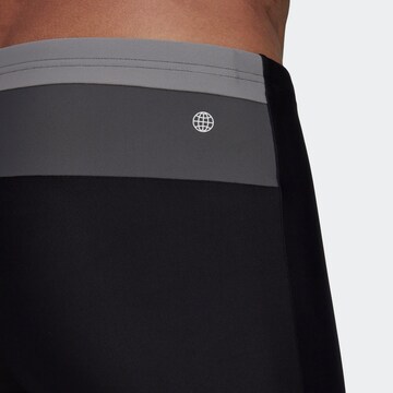 ADIDAS SPORTSWEAR Athletic Swim Trunks 'Colorblock ' in Black