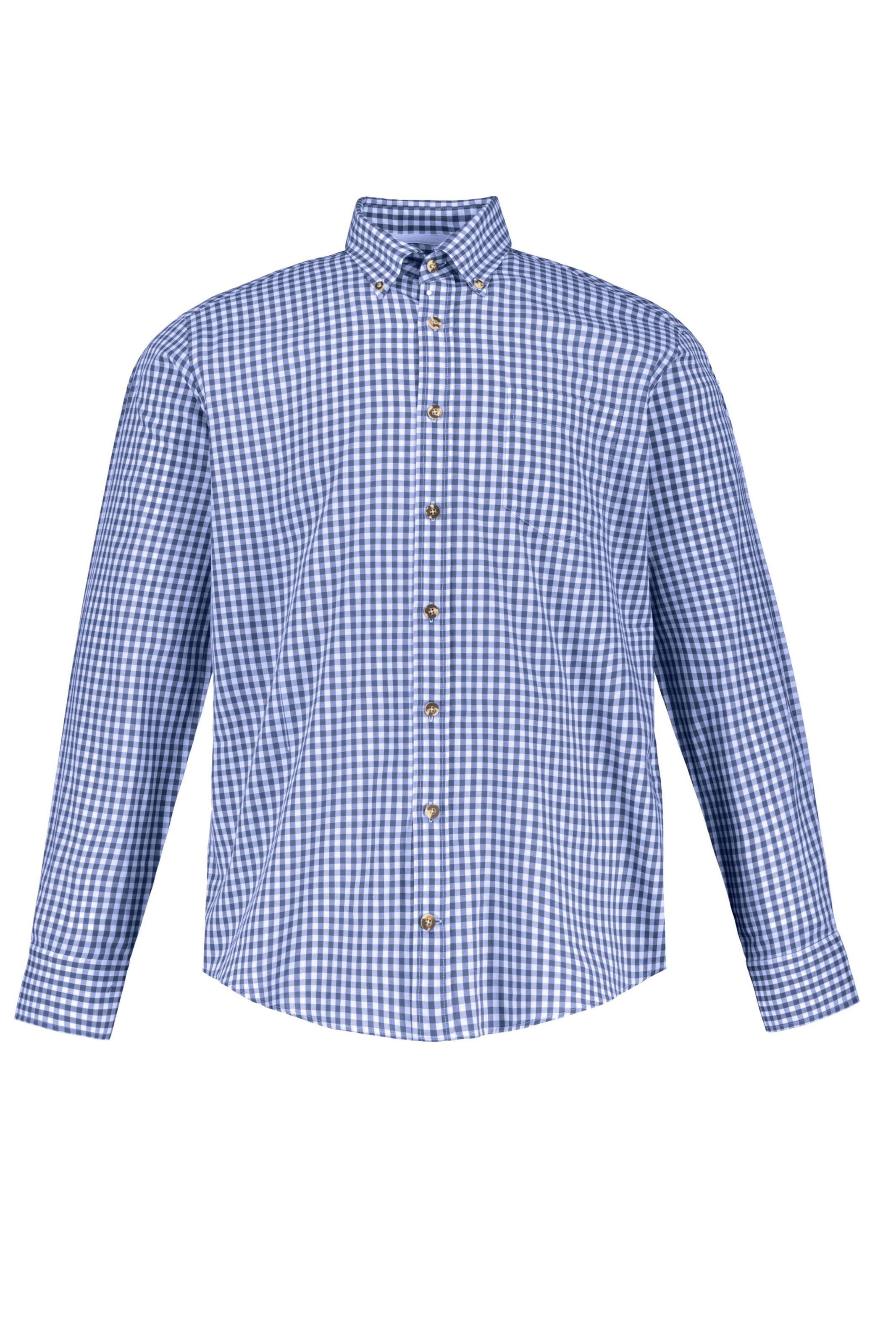 Coupe regular Chemise folklorique JP1880 en bleu : devant