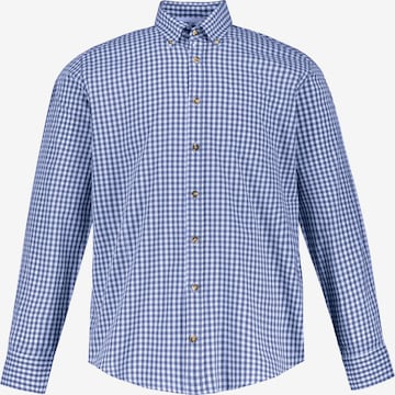 JP1880 Traditional Button Up Shirt in Blue: front