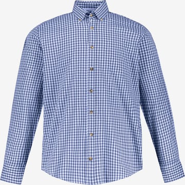 JP1880 Regular fit Traditional Button Up Shirt in Blue: front