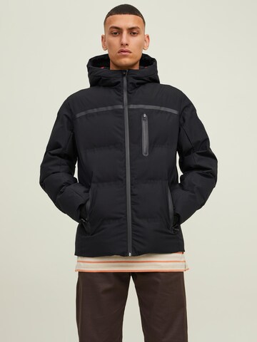JACK & JONES Jacke 'Heat' in Schwarz: Vorderseite