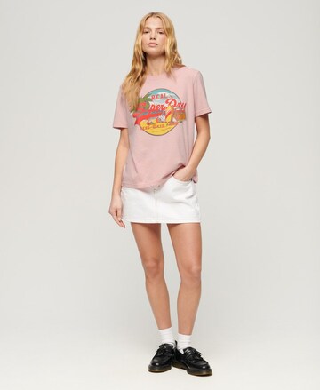 T-shirt Superdry en rose