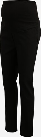 LOVE2WAIT Slim fit Trousers in Black: front