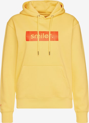 smiler. Sweatshirt 'Buddy' in Yellow: front
