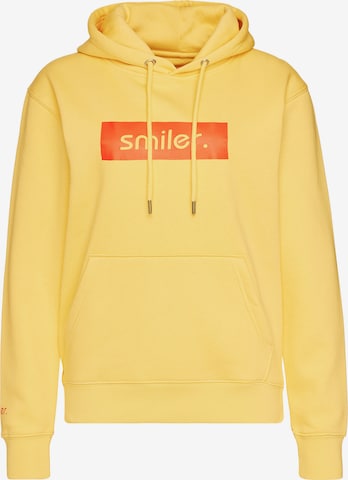 Sweat-shirt 'Buddy' smiler. en jaune : devant