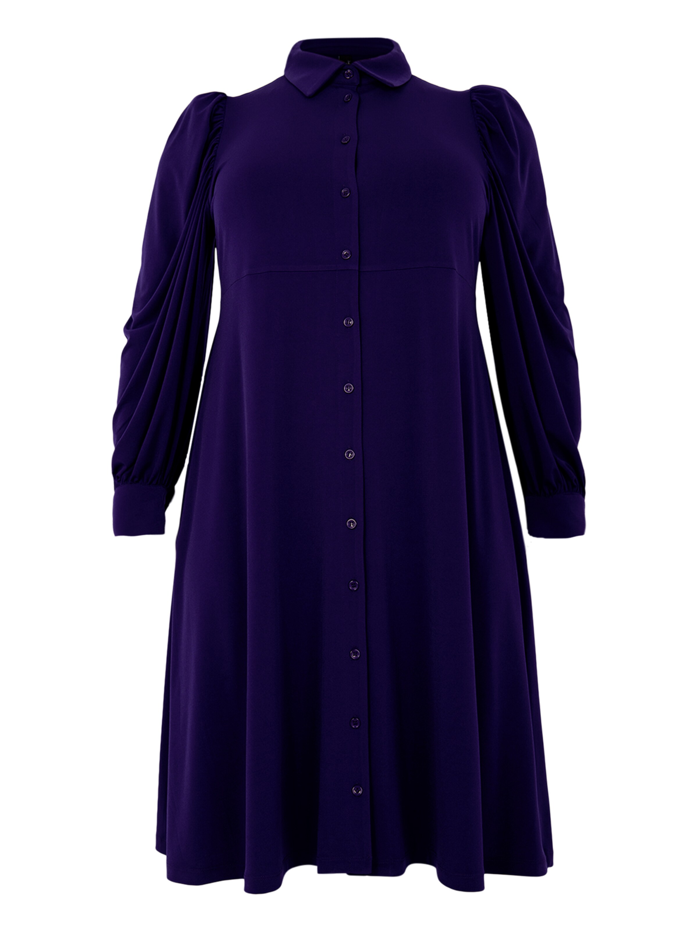 YOEK Shirt dress in Purple: front