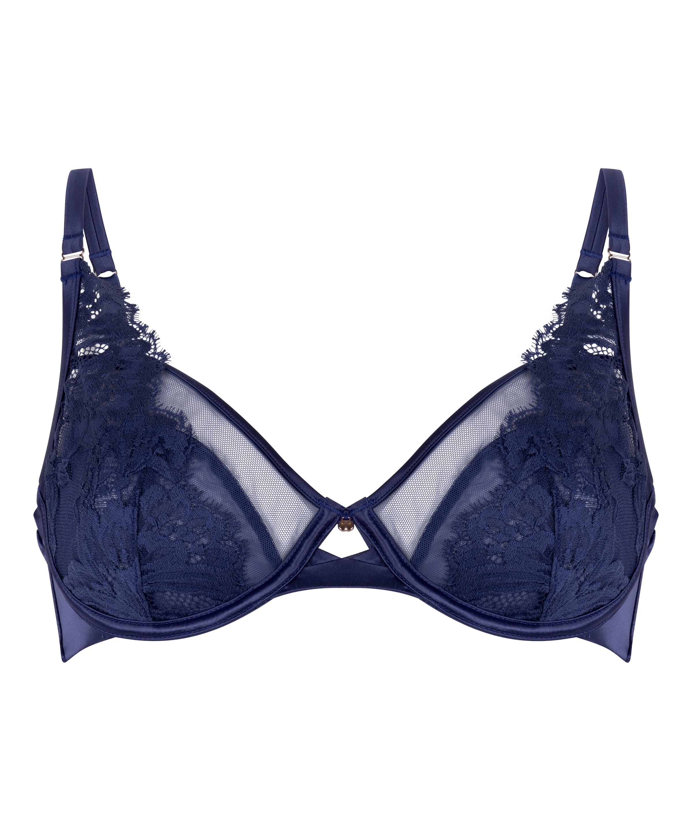 Hunkemöller T-shirt Behå 'Grace' i blå: framsida