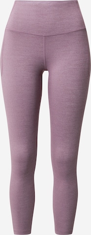 UNDER ARMOUR Skinny Workout Pants 'Meridian' in Purple: front