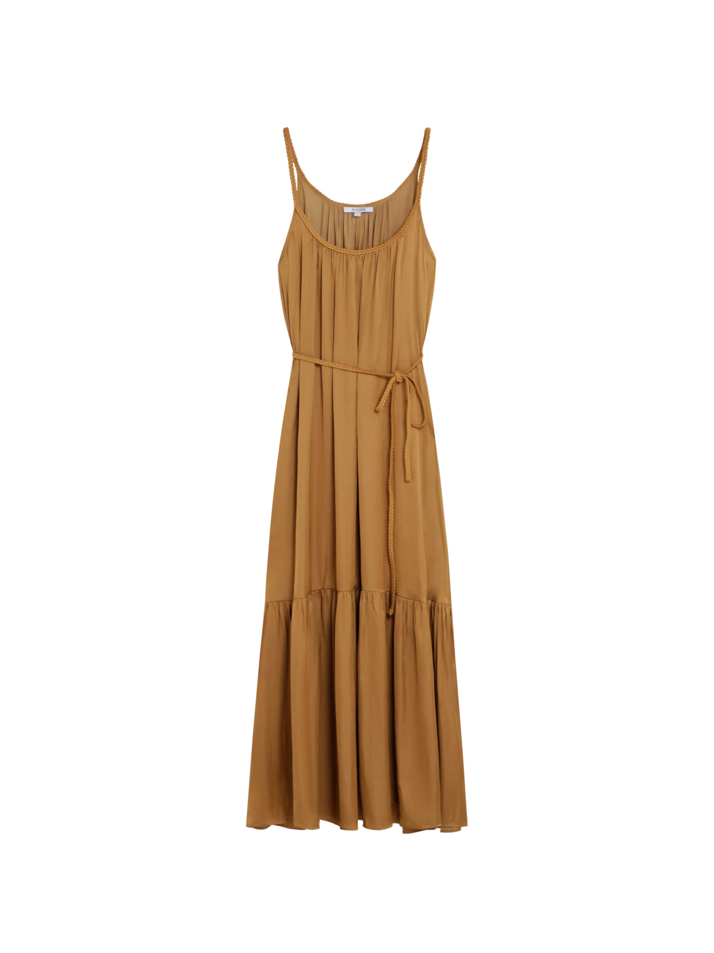 Scalpers Slip Braid Lace Dress ' ' in Gold: Vorderseite