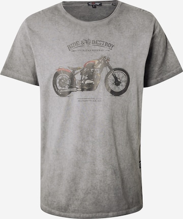 pilka Key Largo Marškinėliai 'DESTROY': priekis