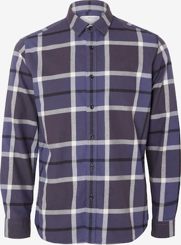 SELECTED HOMME Comfort fit Overhemd 'REGOWEN' in Blauw: voorkant