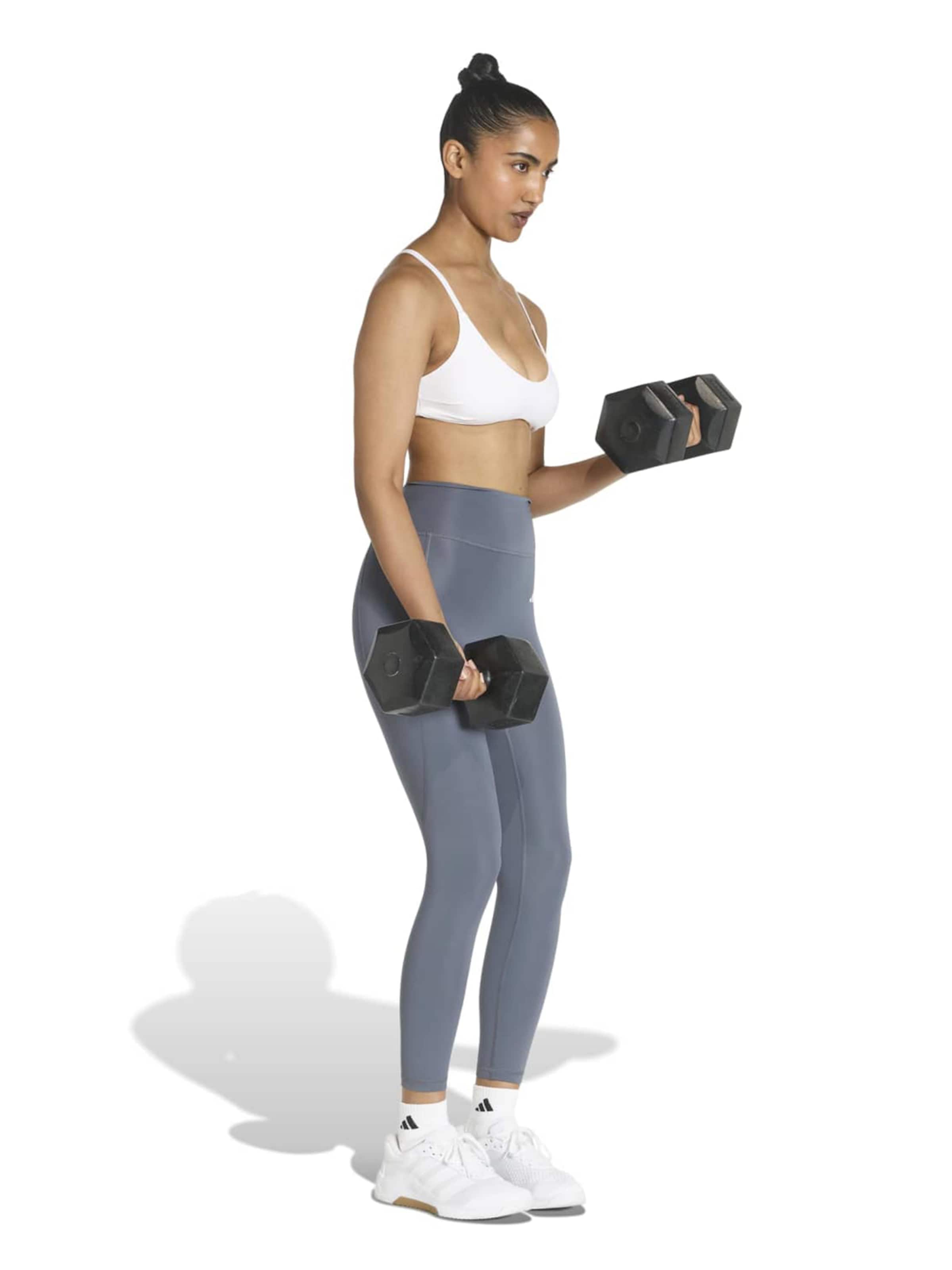 ADIDAS PERFORMANCE Скинни Спортивные штаны 'Optime Power Essentials' в Синий