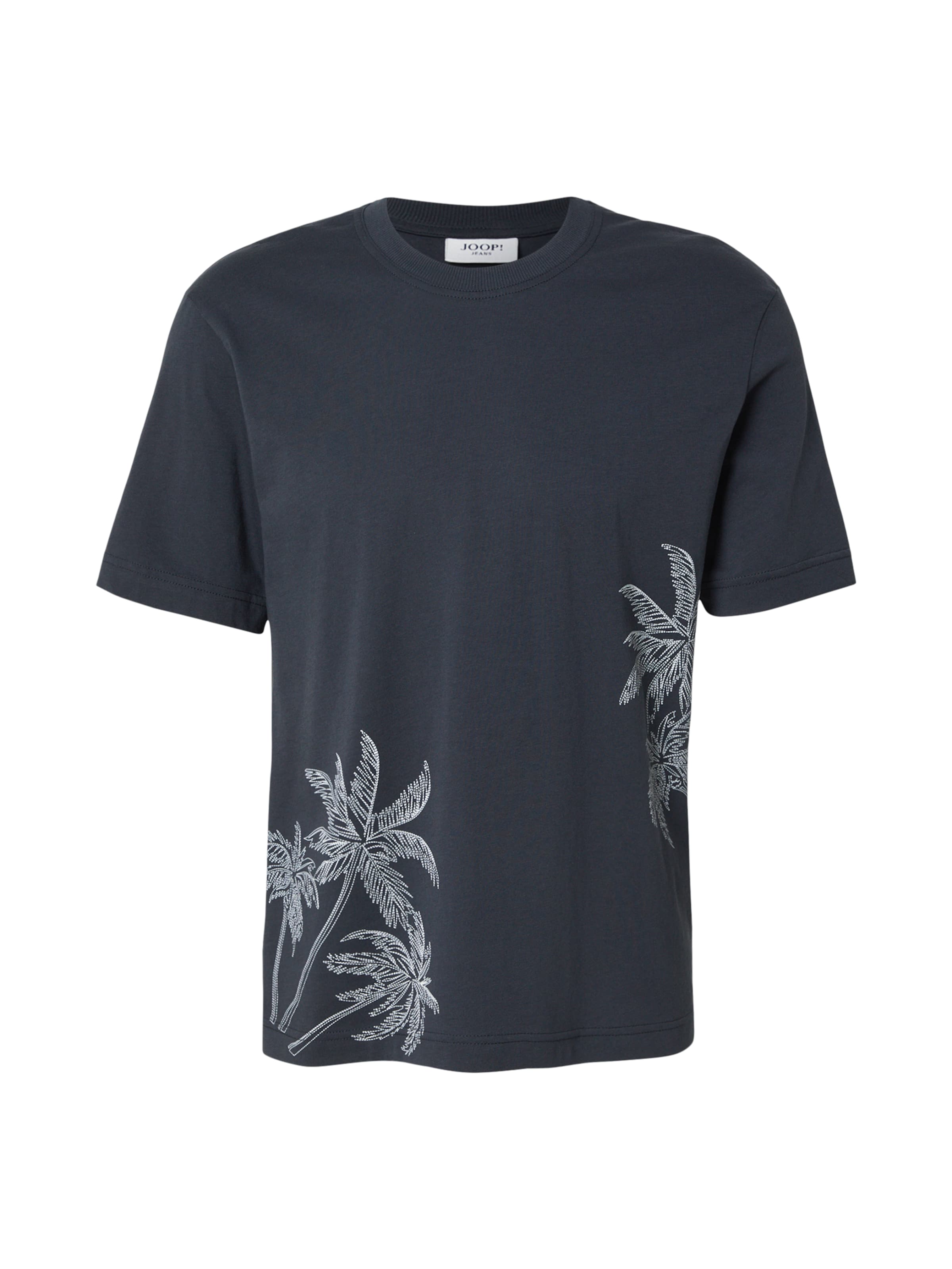 JOOP! Jeans Μπλουζάκι 'Aumoa' σε σκούρο μπλε / λευκό, Άποψη προϊόντος