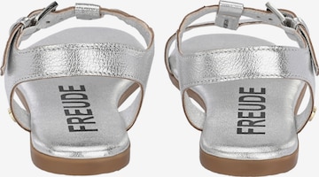 FREUDE Strap Sandals 'Alea' in Silver