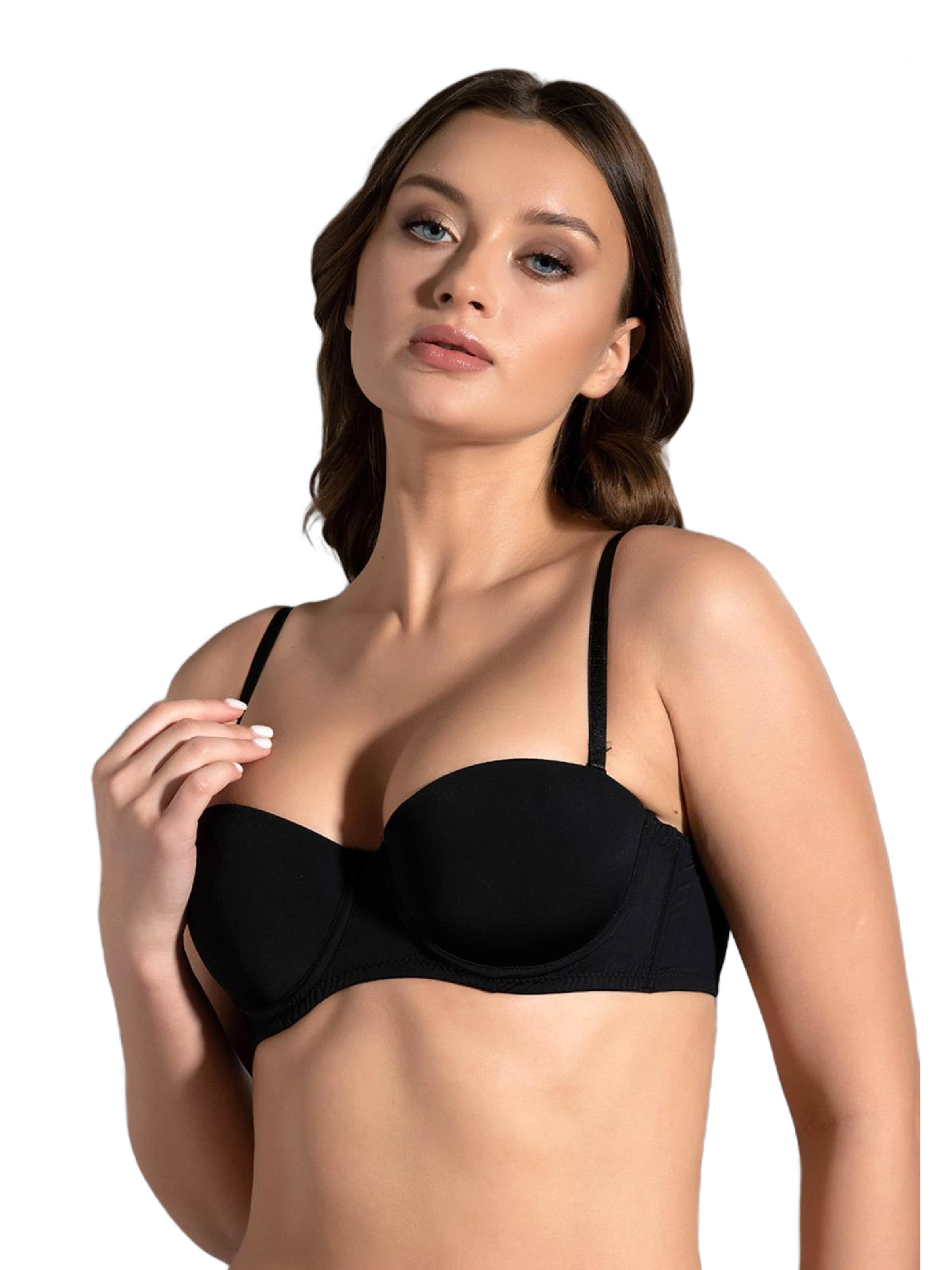 Balconnet Soutien-gorge C&City en noir