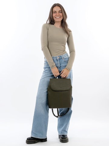 Zaino 'Tours Rue 09' di Emily & Noah in verde: frontale