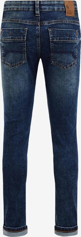 WE Fashion Slimfit Jeans in Blauw