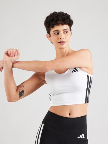 ADIDAS PERFORMANCE - Top deportivo en blanco: frente