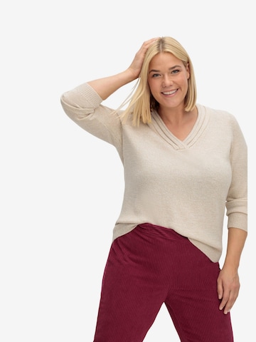 SHEEGO Pullover in Beige: predná strana