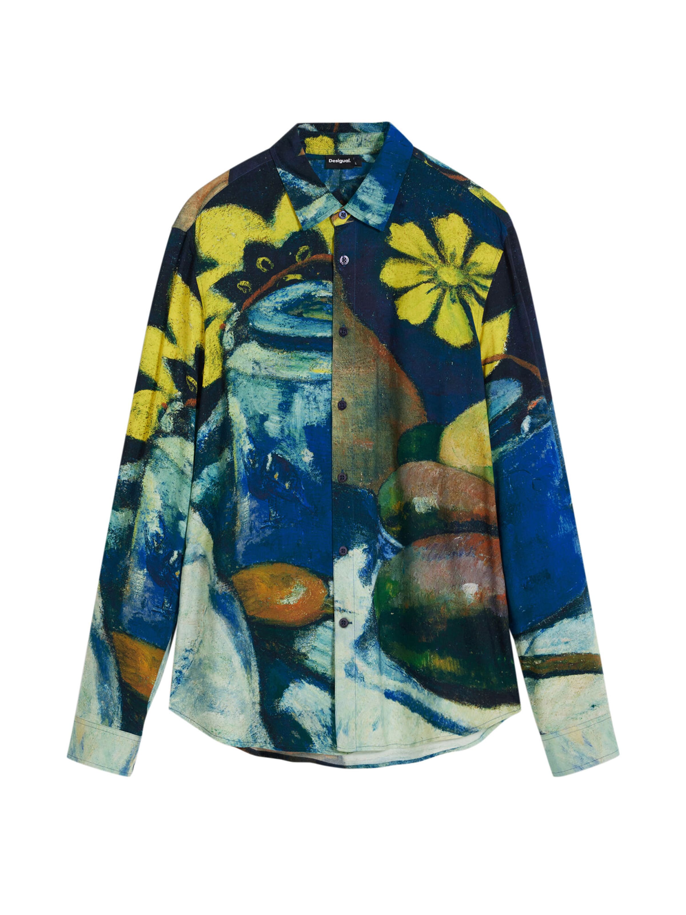Desigual Klasický střih Košile – modrá: přední strana