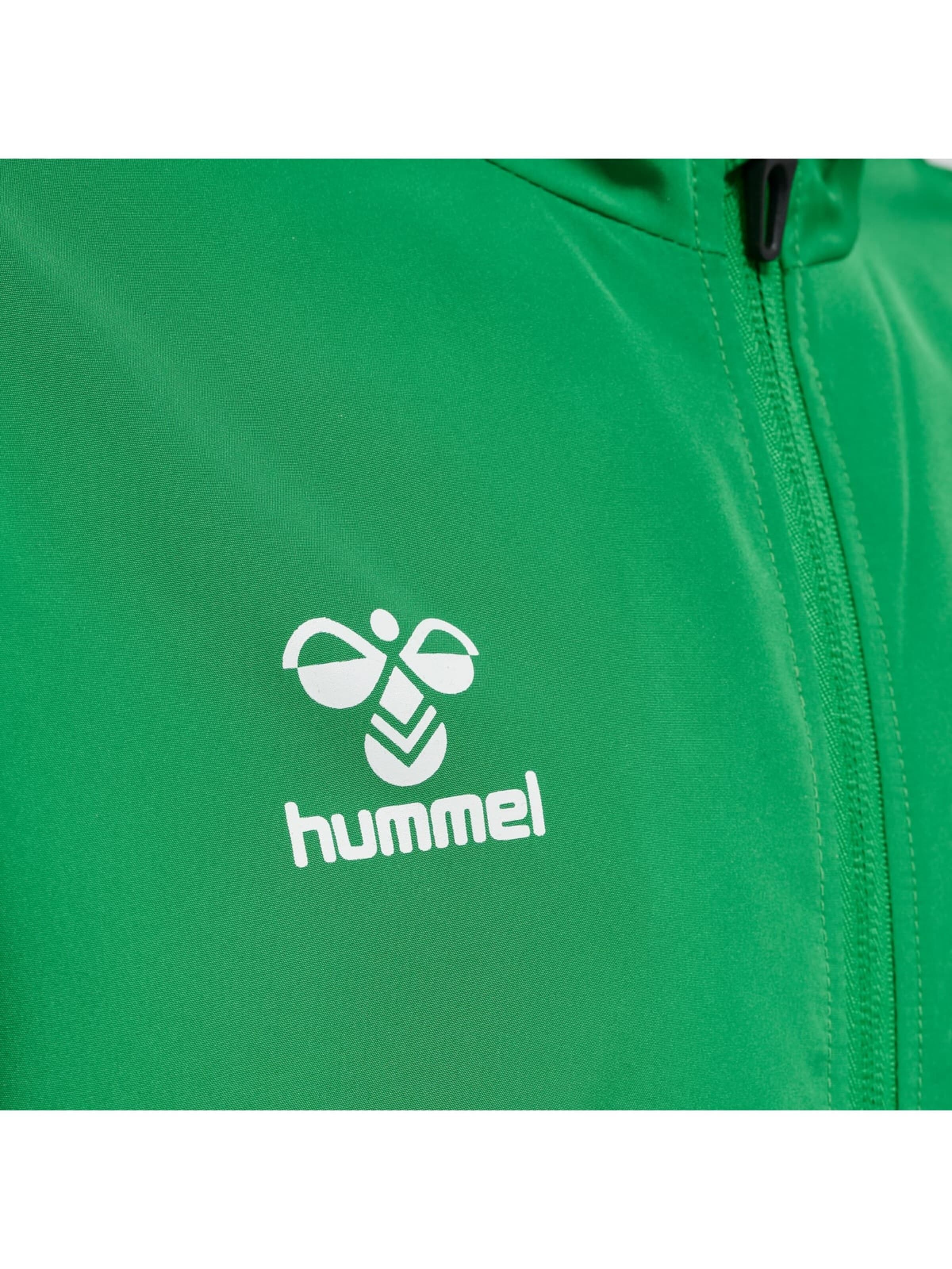 Veste de sport 'hmlCORE XK MICRO ZIP JACKET KIDS' Hummel en vert
