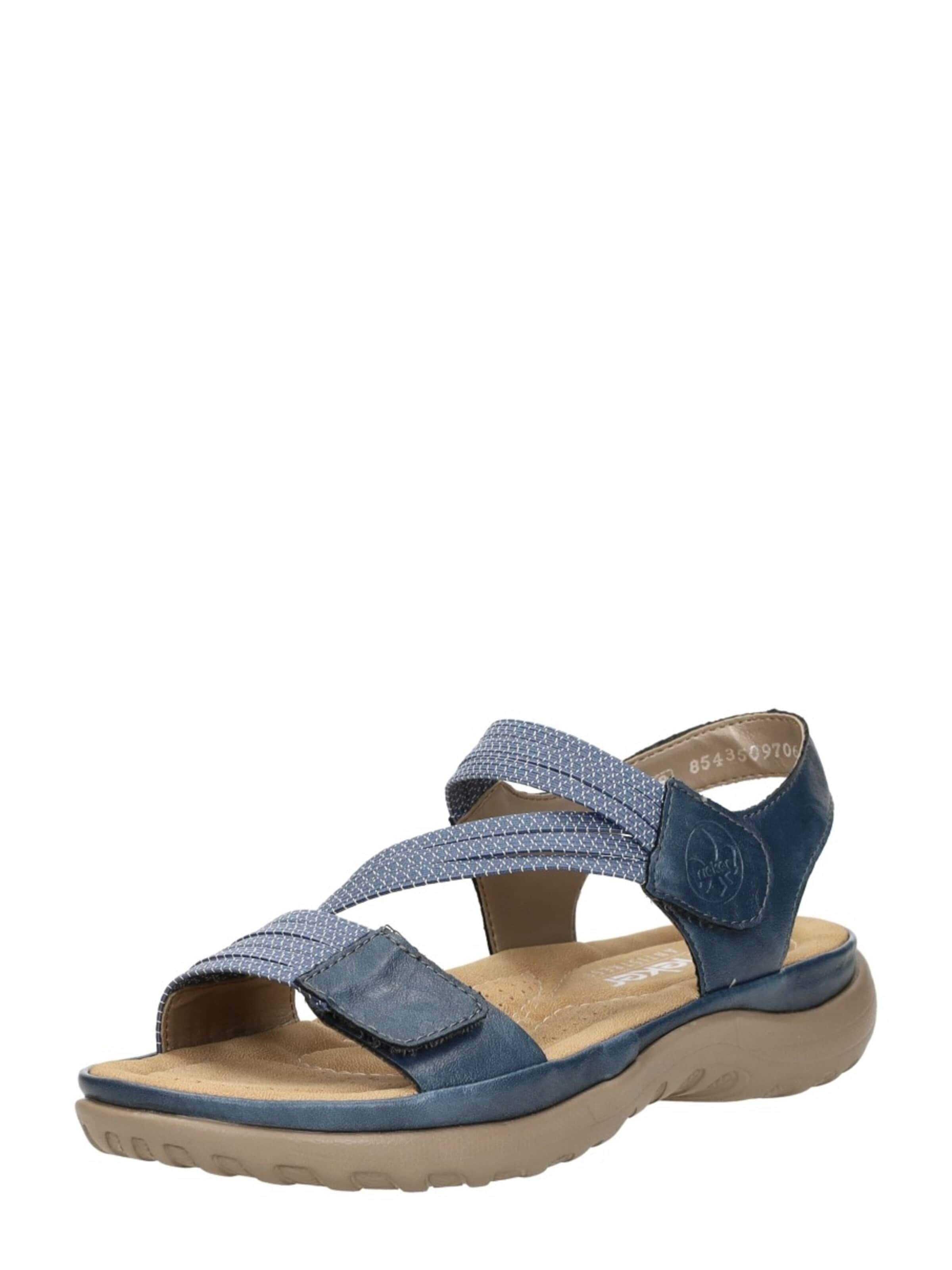 Sandales 'Sandalen Plat' Rieker en bleu
