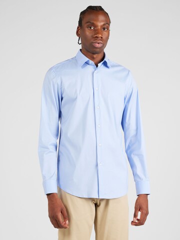 UNITED COLORS OF BENETTON Slim fit Overhemd in Blauw: voorkant