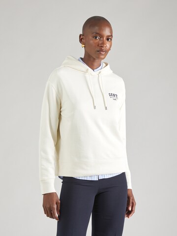 Sweat-shirt GANT en beige : devant