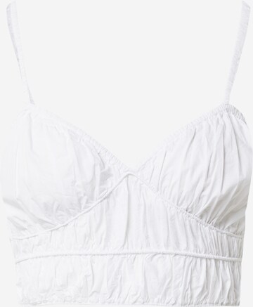 Gina Tricot - Top 'Sanna' en blanco: frente