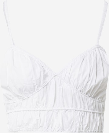 Gina Tricot - Top 'Sanna' en blanco: frente