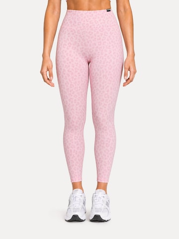 Skinny Leggings ' Velvara ' Smilodox en rose : devant
