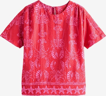 sarkans Next Blūze: no priekšpuses