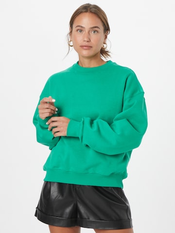 WEEKDAY Sweatshirt in Green: front