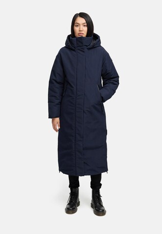 Cappotto invernale 'Schneewächter 14' di NAVAHOO in blu: frontale