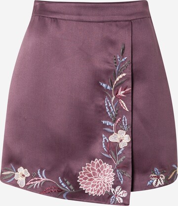 Guido Maria Kretschmer Women חצאיות 'Maxima' בסגול: מלפנים