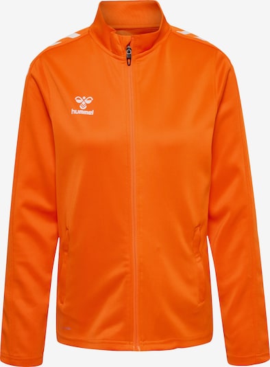 Hummel Sportssweatjakke i XXL i orange / hvid, Produktvisning